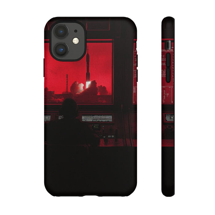 Raketlancering Controlekamer met Rode Verlichting