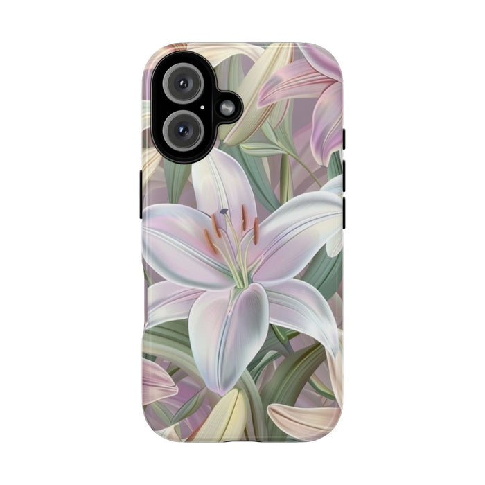 Pastelkleurige Paaslelies Bloemenpatroon