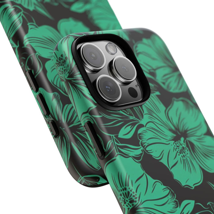 Groen Hawaïaans Bloemenpatroon