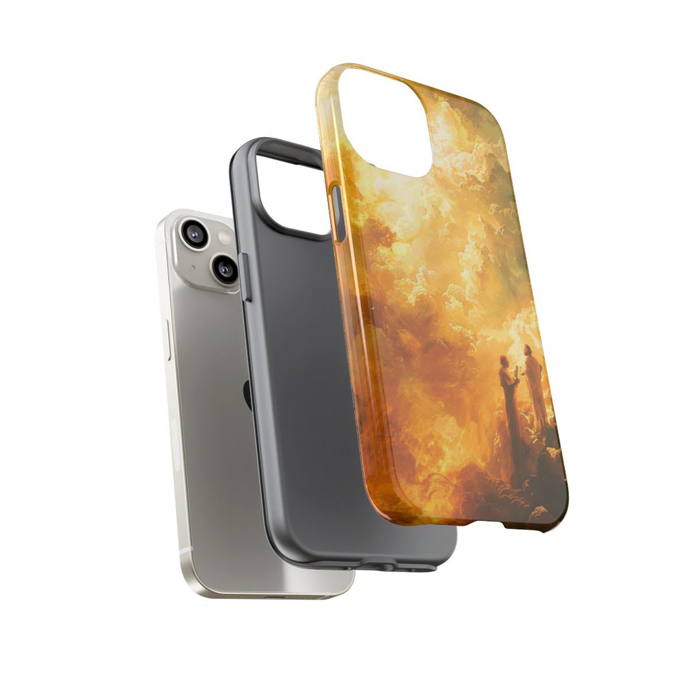 Goddelijke Figuren in Gouden Wolken