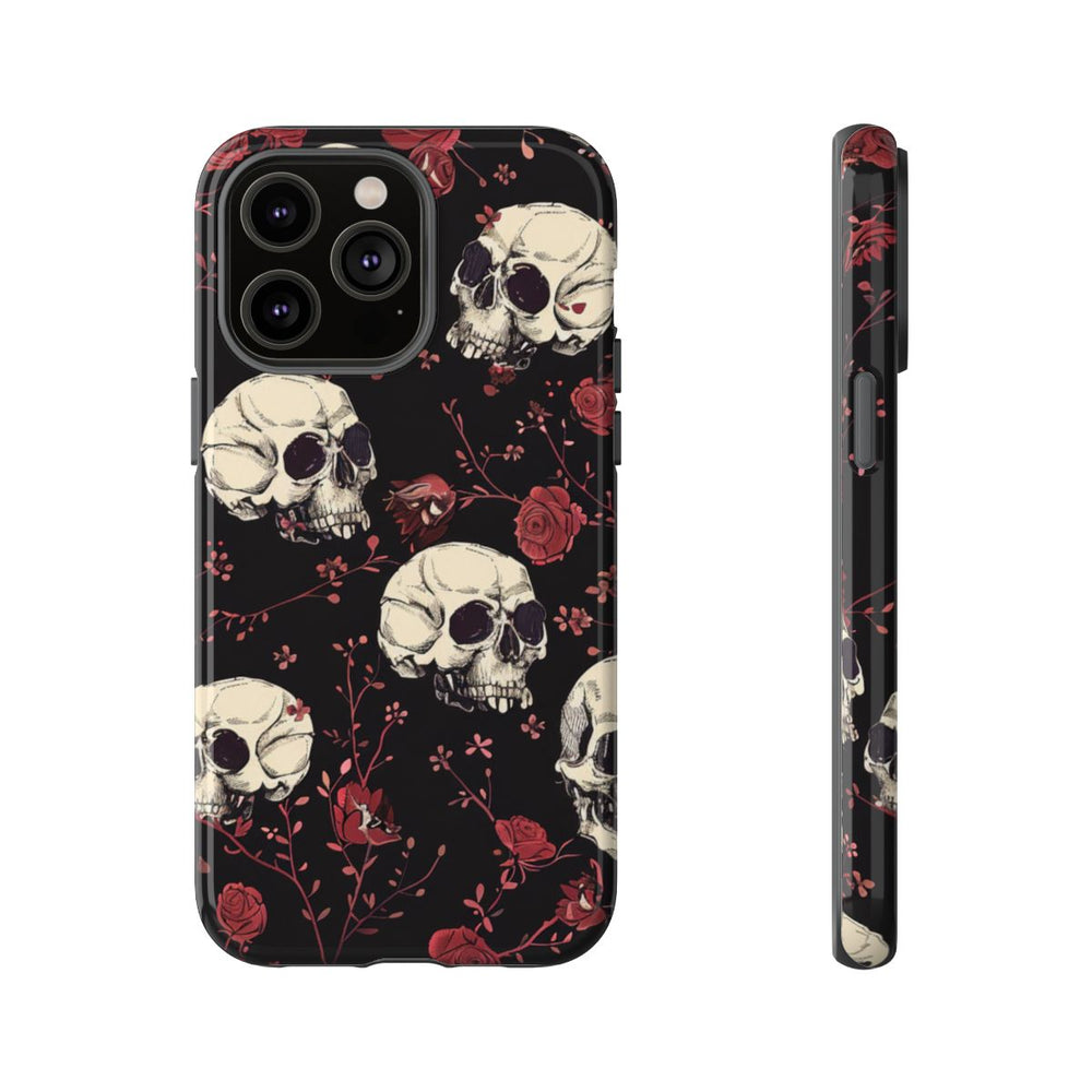 Schedels en Rode Rozenpatroon