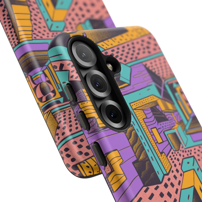 Geometrisch Abstract Patroon met Dieptewerking