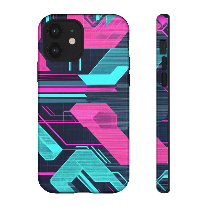 Neon Geometrisch Cyberpunkpatroon