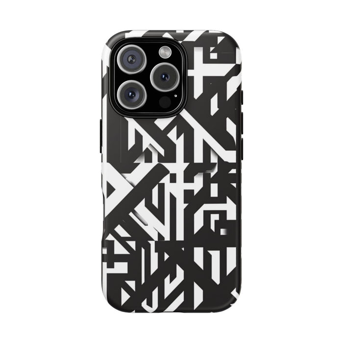 Zwart-Wit Geometrisch Patroon