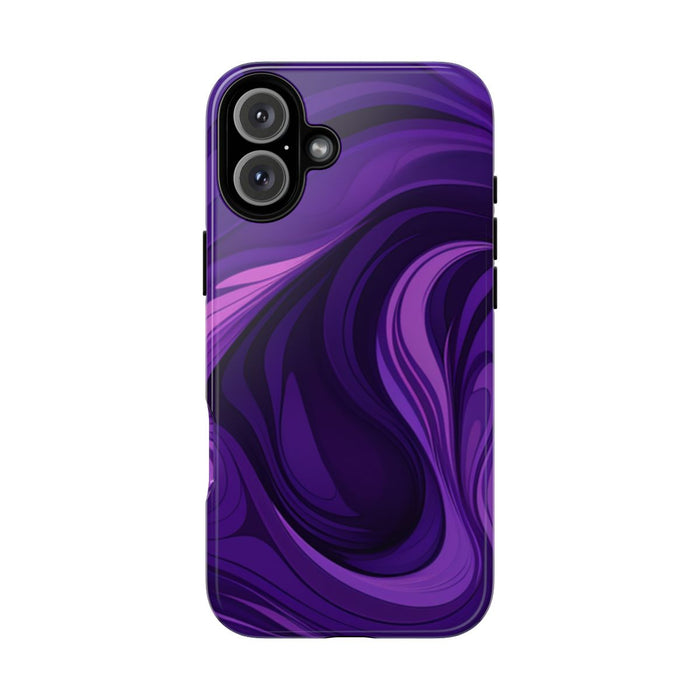 Paarse Abstracte Golfpatroon
