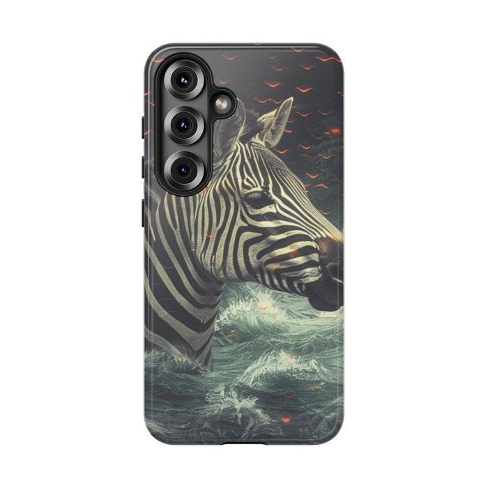 Zebra in Water met Gloeiende Vonken