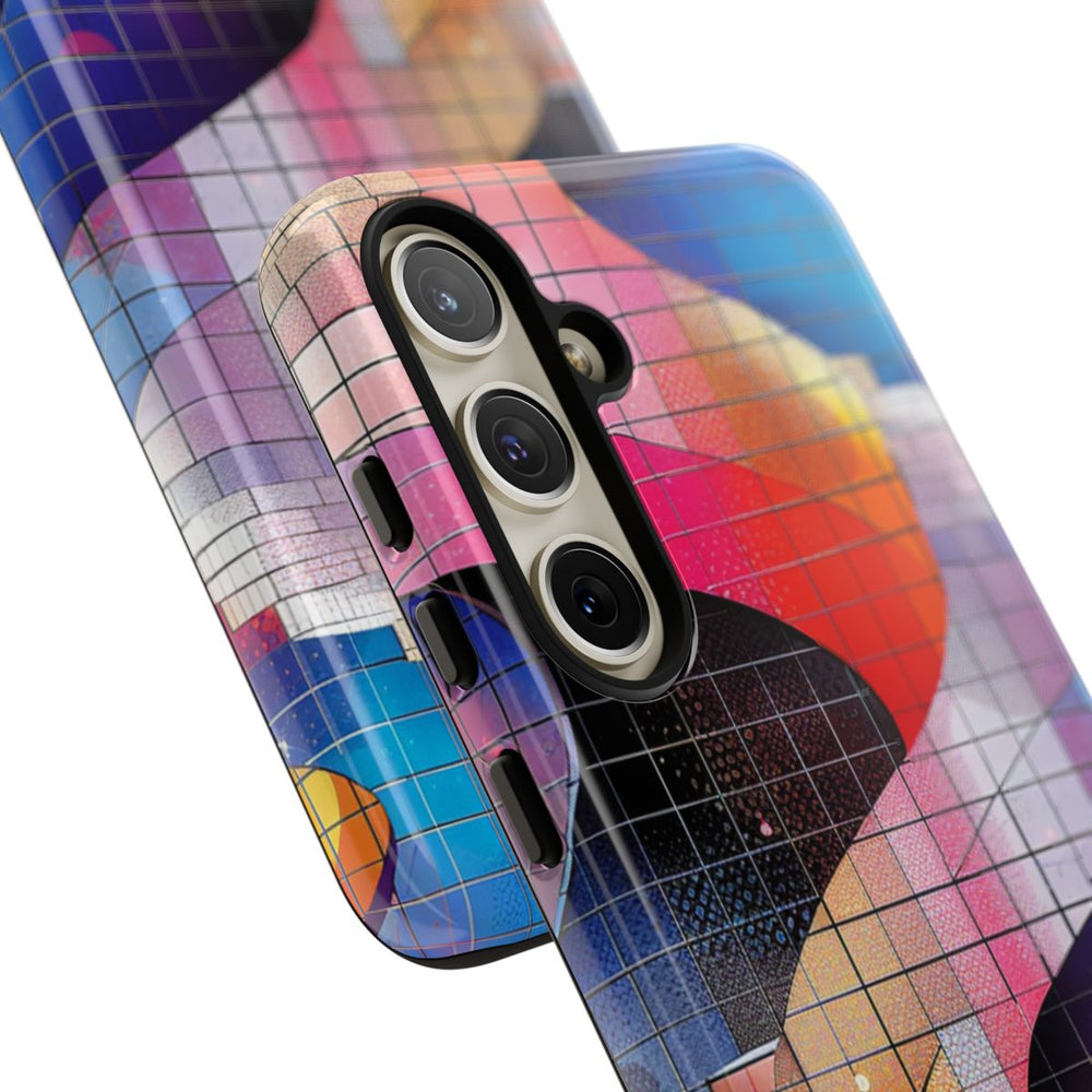 Kleurrijke Abstracte Spiraaltrap met Mozaïekpatroon