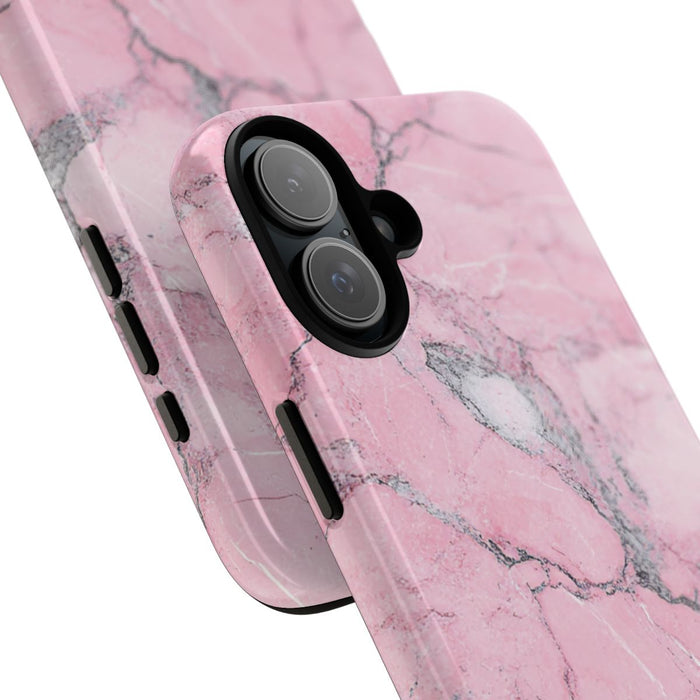 Roze Marmerstructuur met Glanzende Afwerking