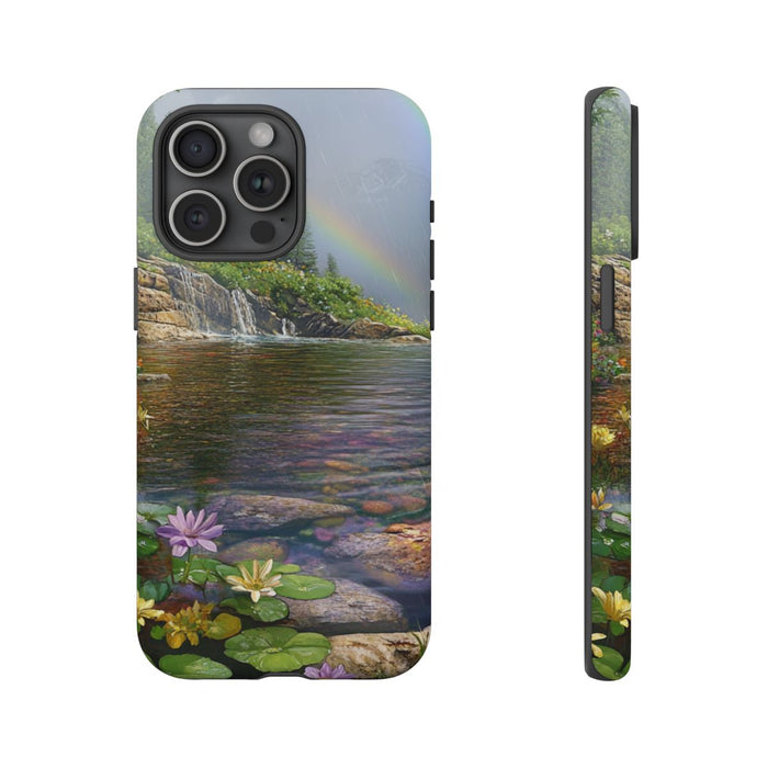 Kleurrijke Zomerbloemen en Regenboog
