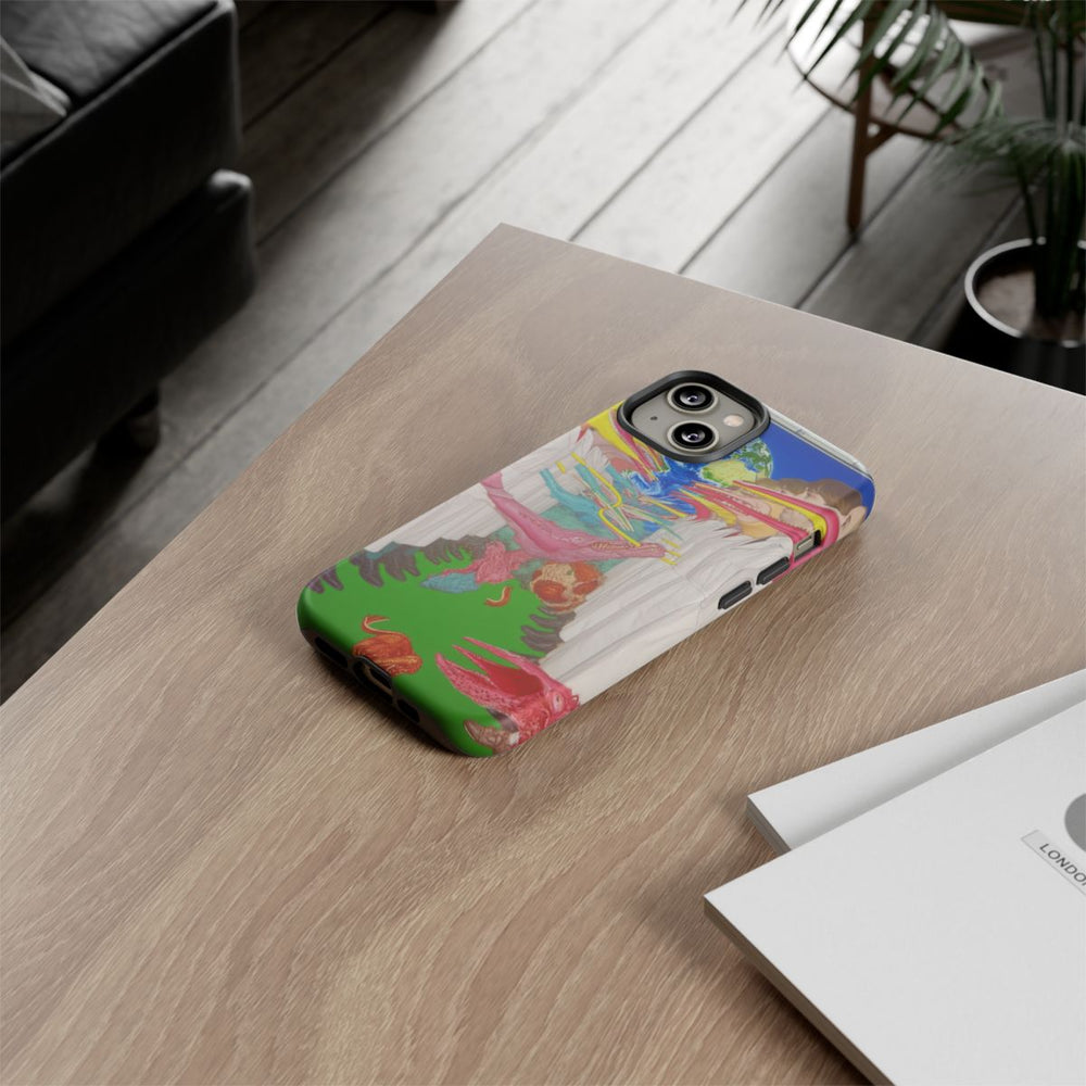 Surrealistische Figuren met Langgerekte Gezichten en Aardemotief