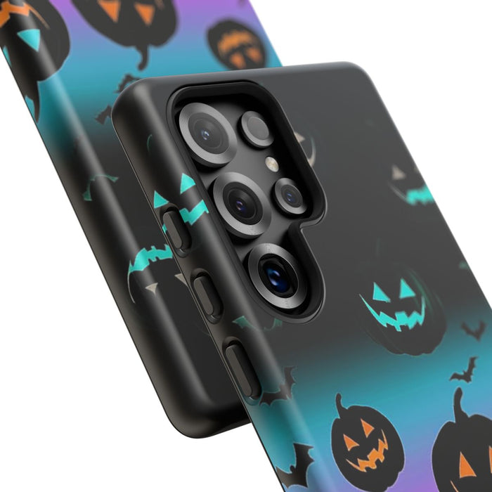 Gloeiende Halloween Pompoenen en Vleermuizen