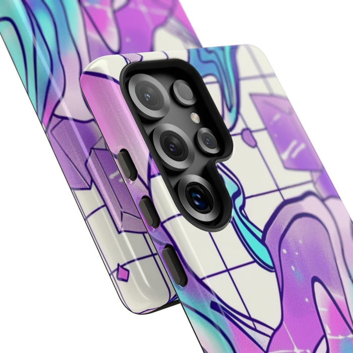 Abstract Kristal Vaporwave Patroon