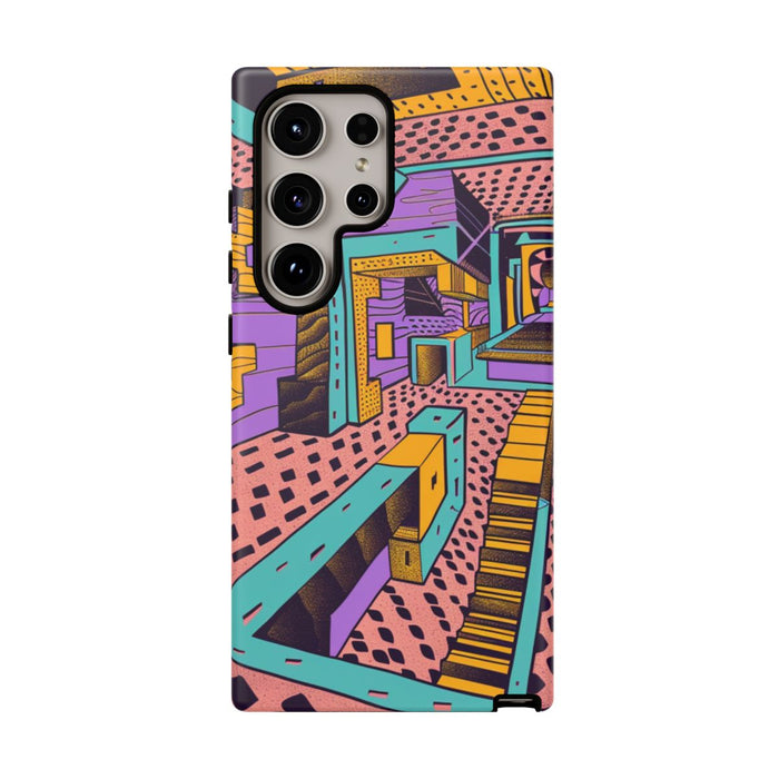 Geometrisch Abstract Patroon met Dieptewerking