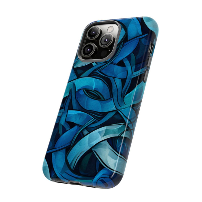 Blauw Keltisch Knoopmotief