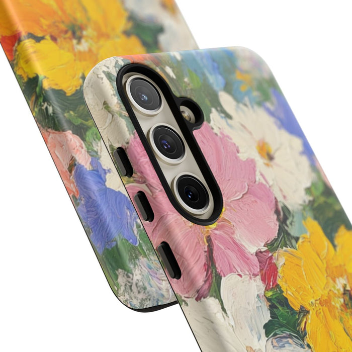 Kleurrijk Olieverfschilderij met Bloemenboeket