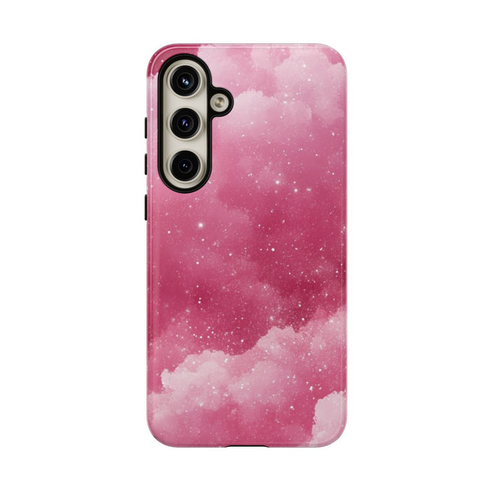 Roze Glitterwolkenpatroon