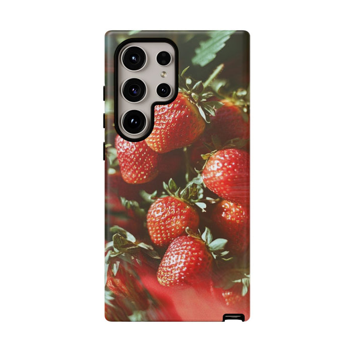 Cinematische Rode Aardbeien in Cluster
