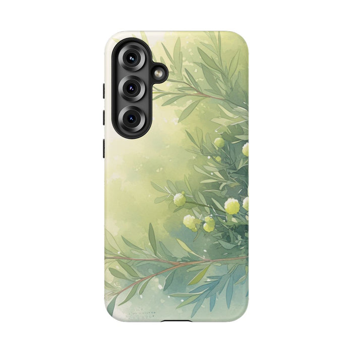Groene Botanische Waterverf Illustratie
