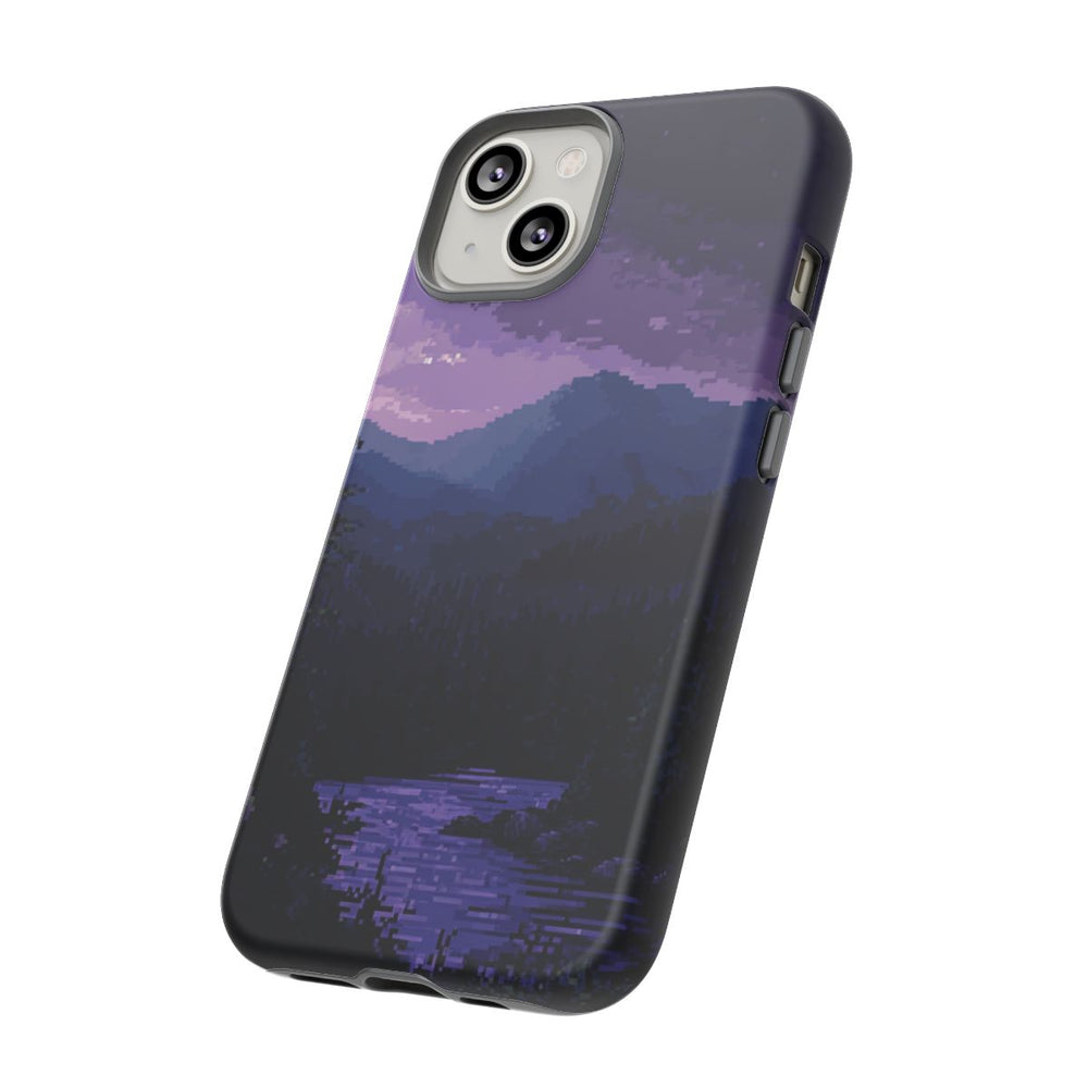 Pixel Art Boslandschap bij Maanlicht