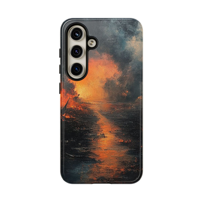 Vurige Oorlogslandschap met Rook