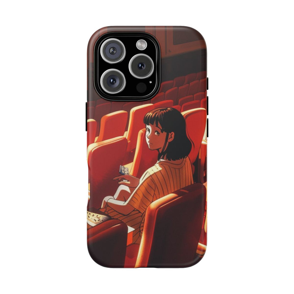 Meisje in Rode Theaterstoelen