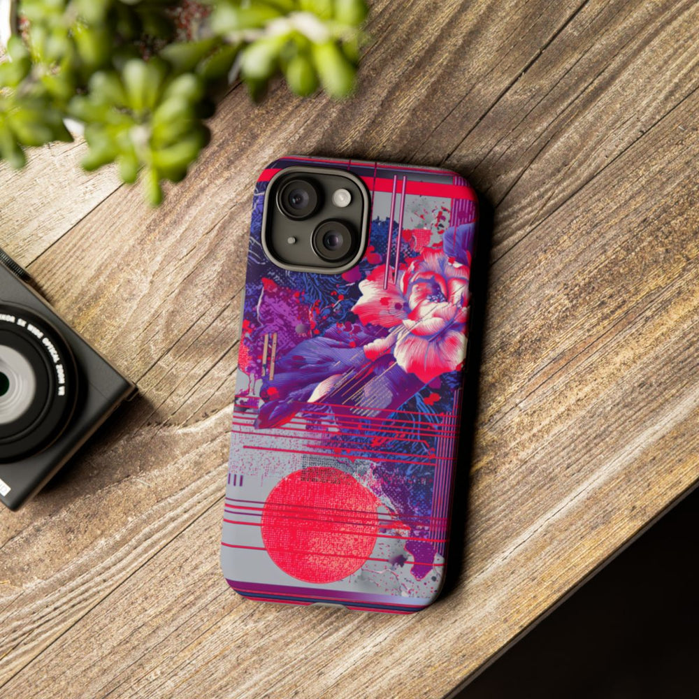 Abstracte Bloemmotieven met Neonaccenten