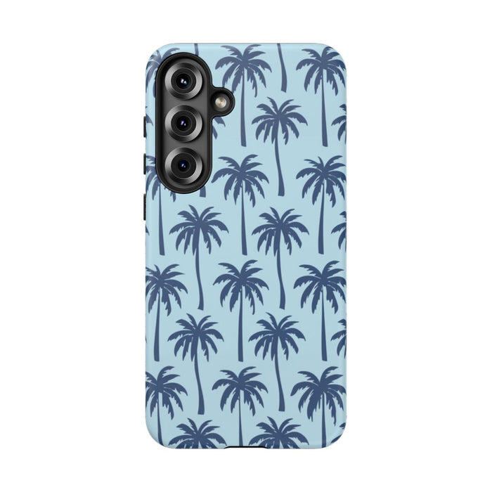 Blauw Palmbomenpatroon