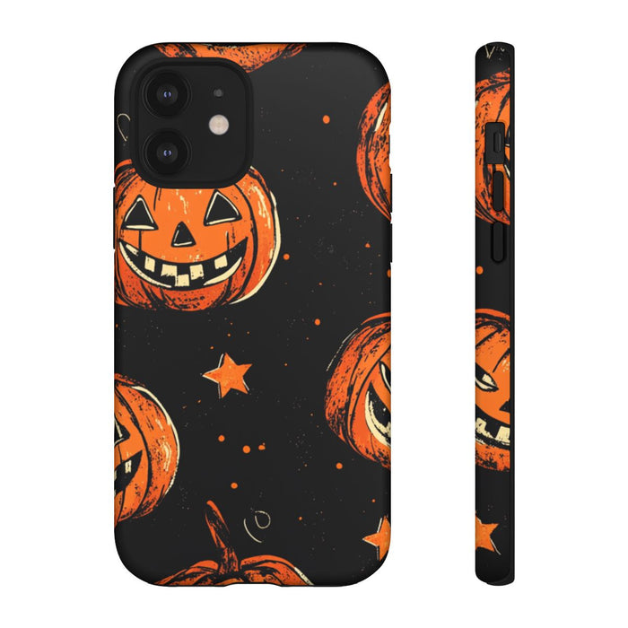 Grunge Halloween Pompoenenpatroon