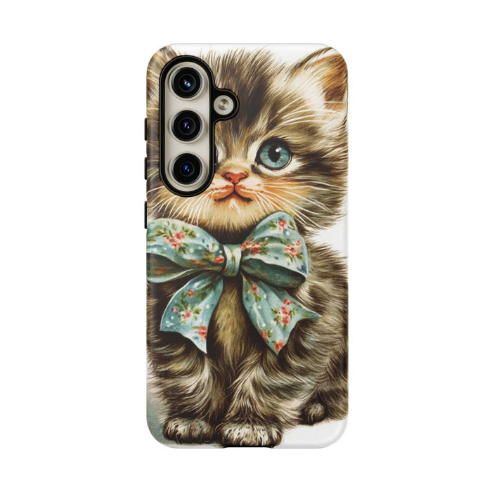 Schattige Vintage Kitten met Strik