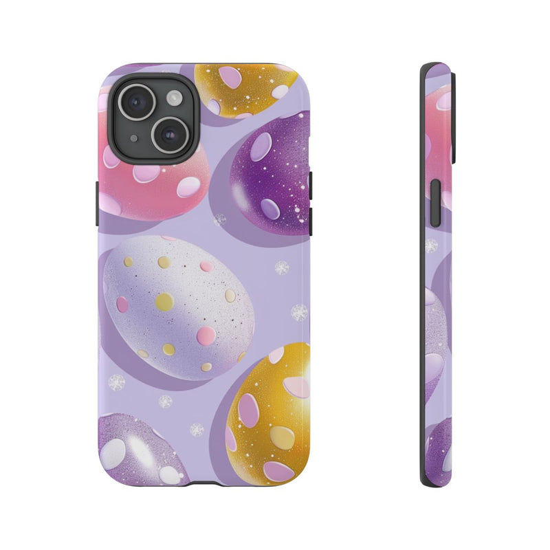 Glanzende Paaseieren met Stippenpatroon