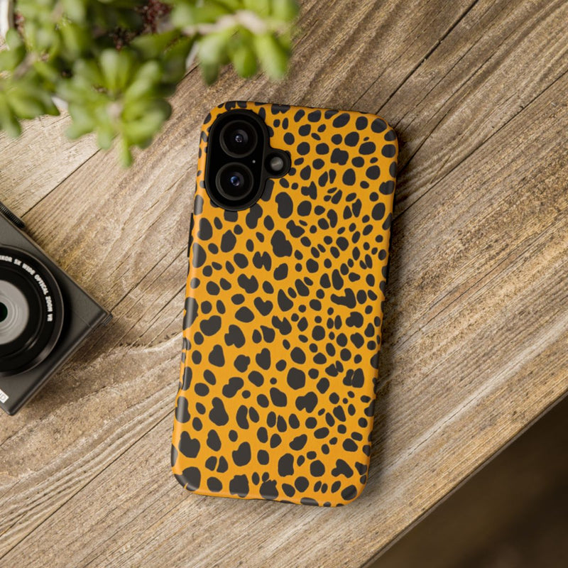 Zwart-Oranje Cheetahprint