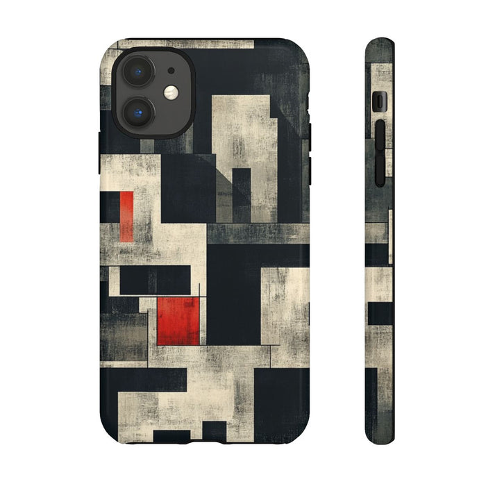 Abstract Geometrisch Patroon met Rode Accenten