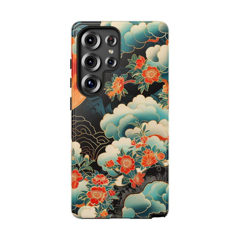 Sfeervolle Bloemrijke Maannacht met Wolken