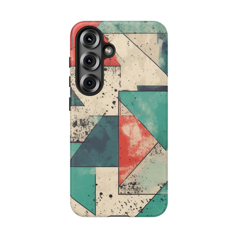 Abstract Geometrisch Patroon in Gedempte Kleuren