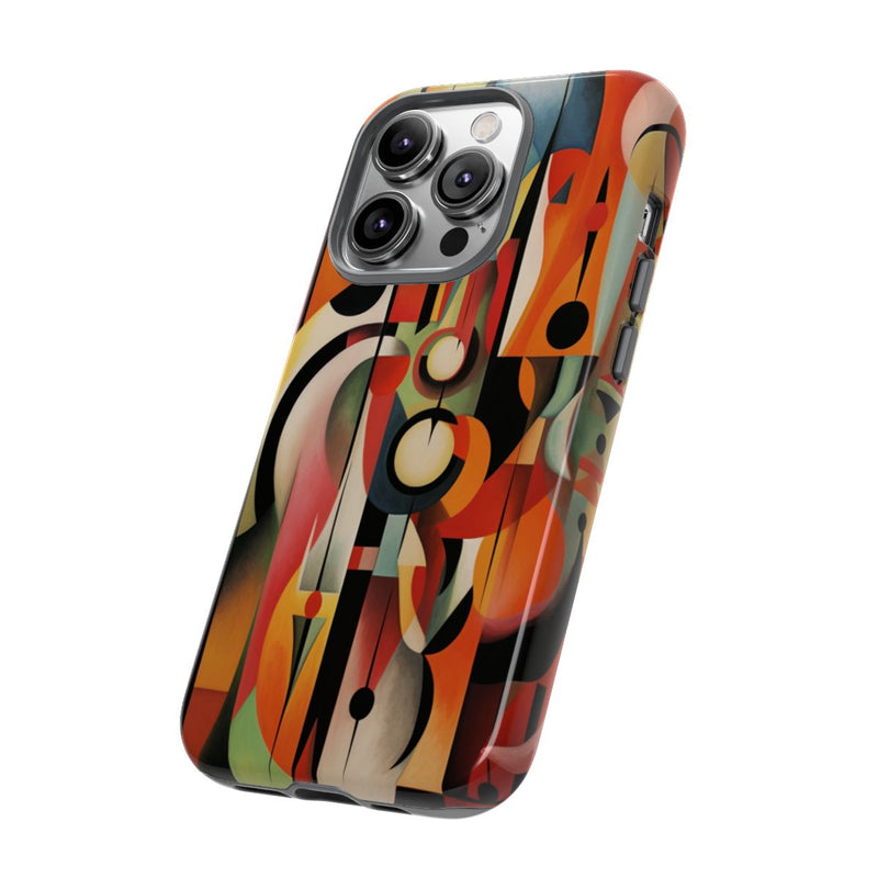 Abstracte Geometrische Vormen in Warme Kleuren