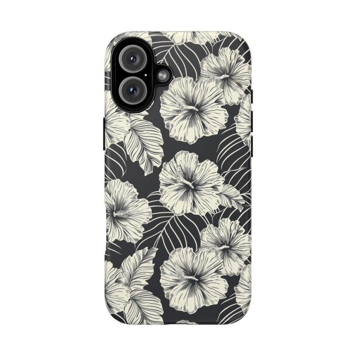 Monochroom Bloemenpatroon