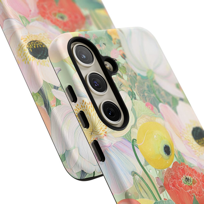 Lichte Pastelbloemen met Vogels