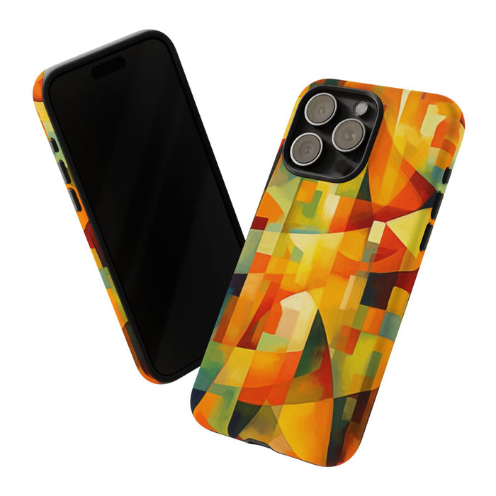 Abstracte Geometrische Vormen in Warme Kleuren