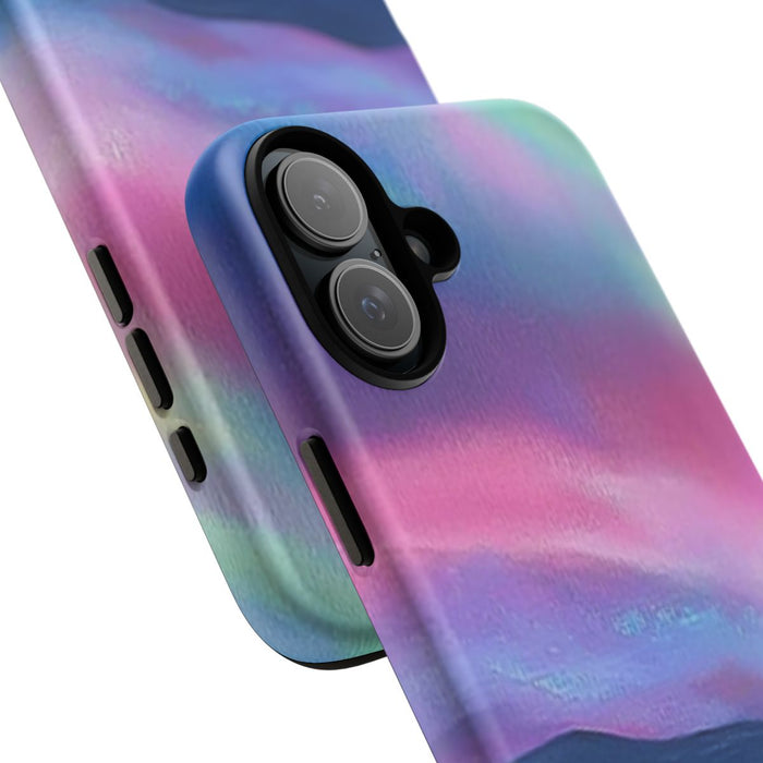 Noorderlicht Boven Rotsachtige Kust en Strand