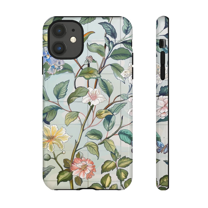 Vintage Bloemenpatroon met Vlinders