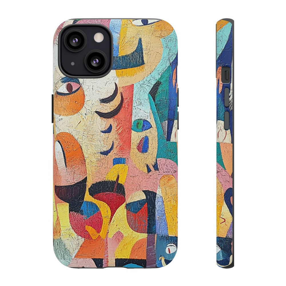 Abstracte Gezichten en Vormen in Heldere Kleuren