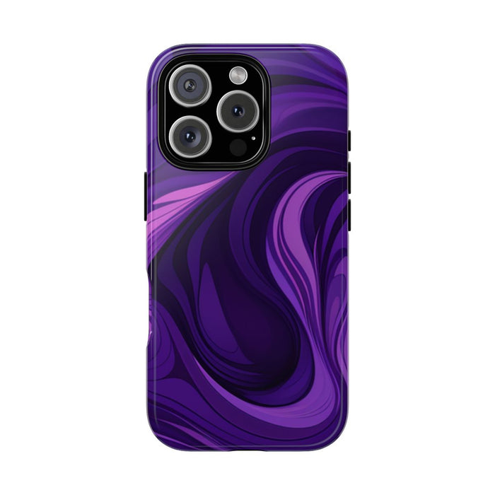 Paarse Abstracte Golfpatroon