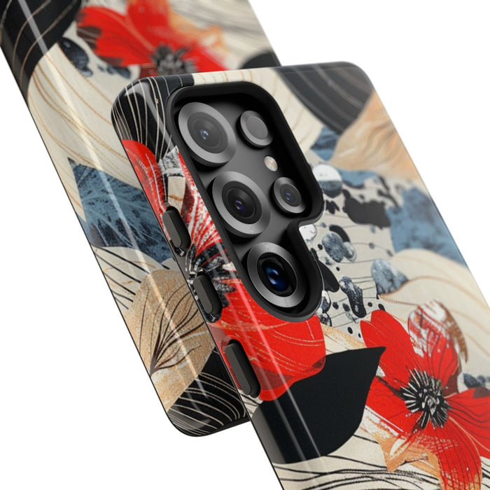 Rood Bloemen Abstract Patroon