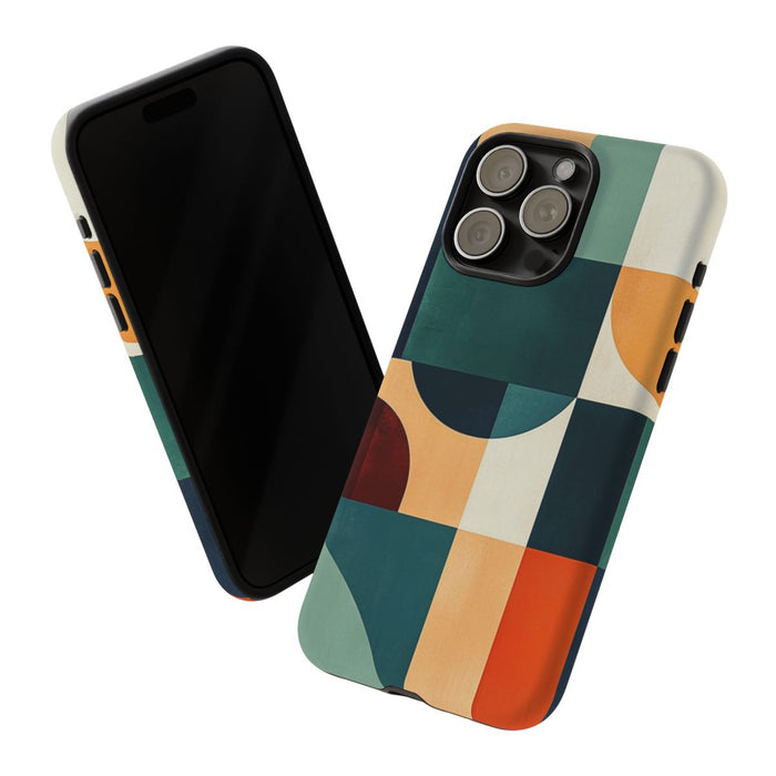 Geometrisch Abstract Ontwerp in Warme Kleuren