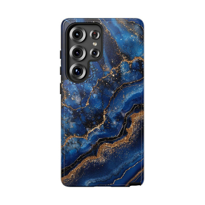 Blauw-Goud Geodepatroon