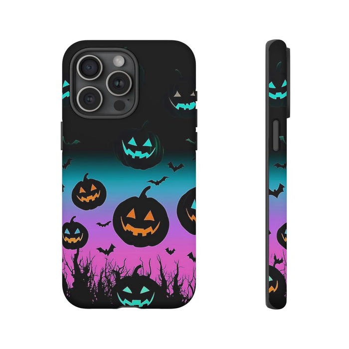 Gloeiende Halloween Pompoenen en Vleermuizen