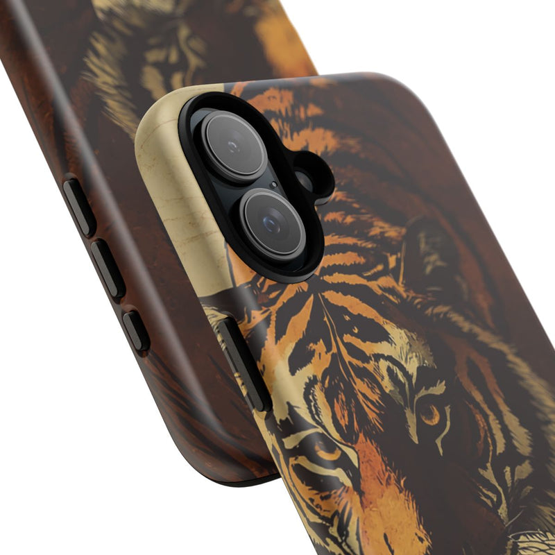 Vintage Stijl Tijgerillustratie