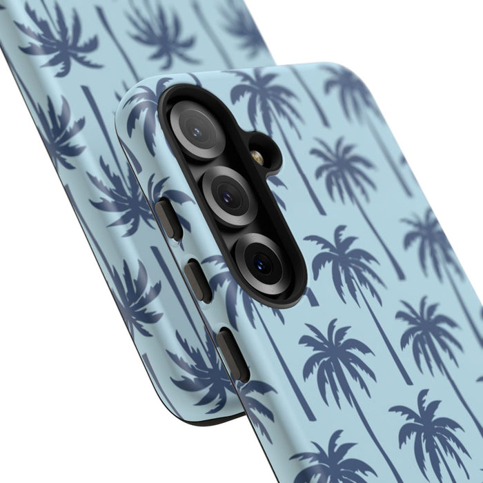 Blauw Palmbomenpatroon