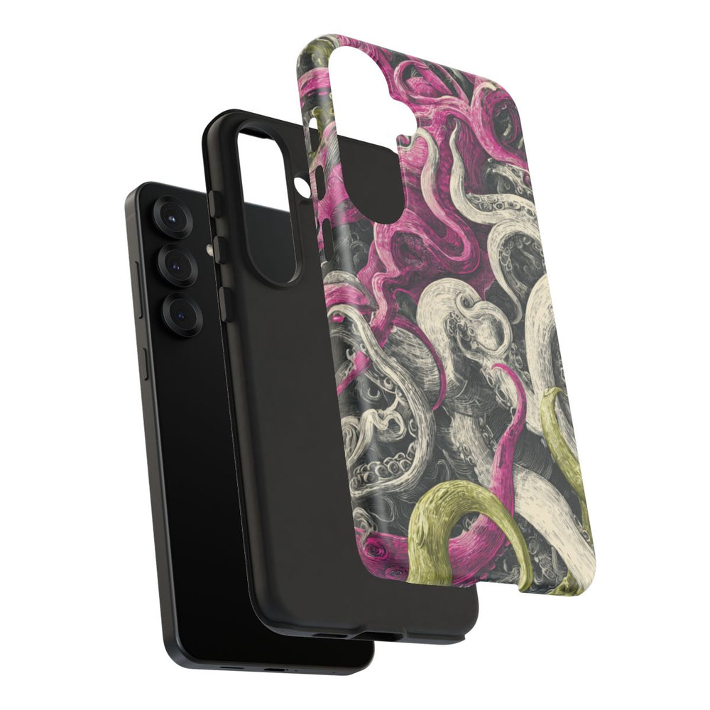 Gedetailleerd Tentakelpatroon met Wervelende Swirls