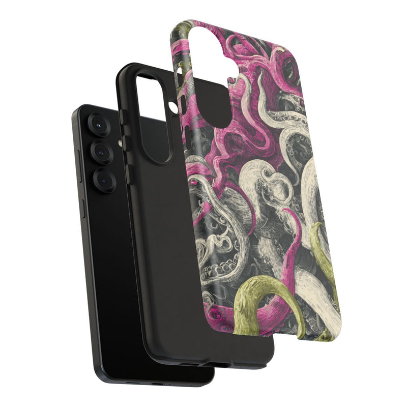 Gedetailleerd Tentakelpatroon met Wervelende Swirls